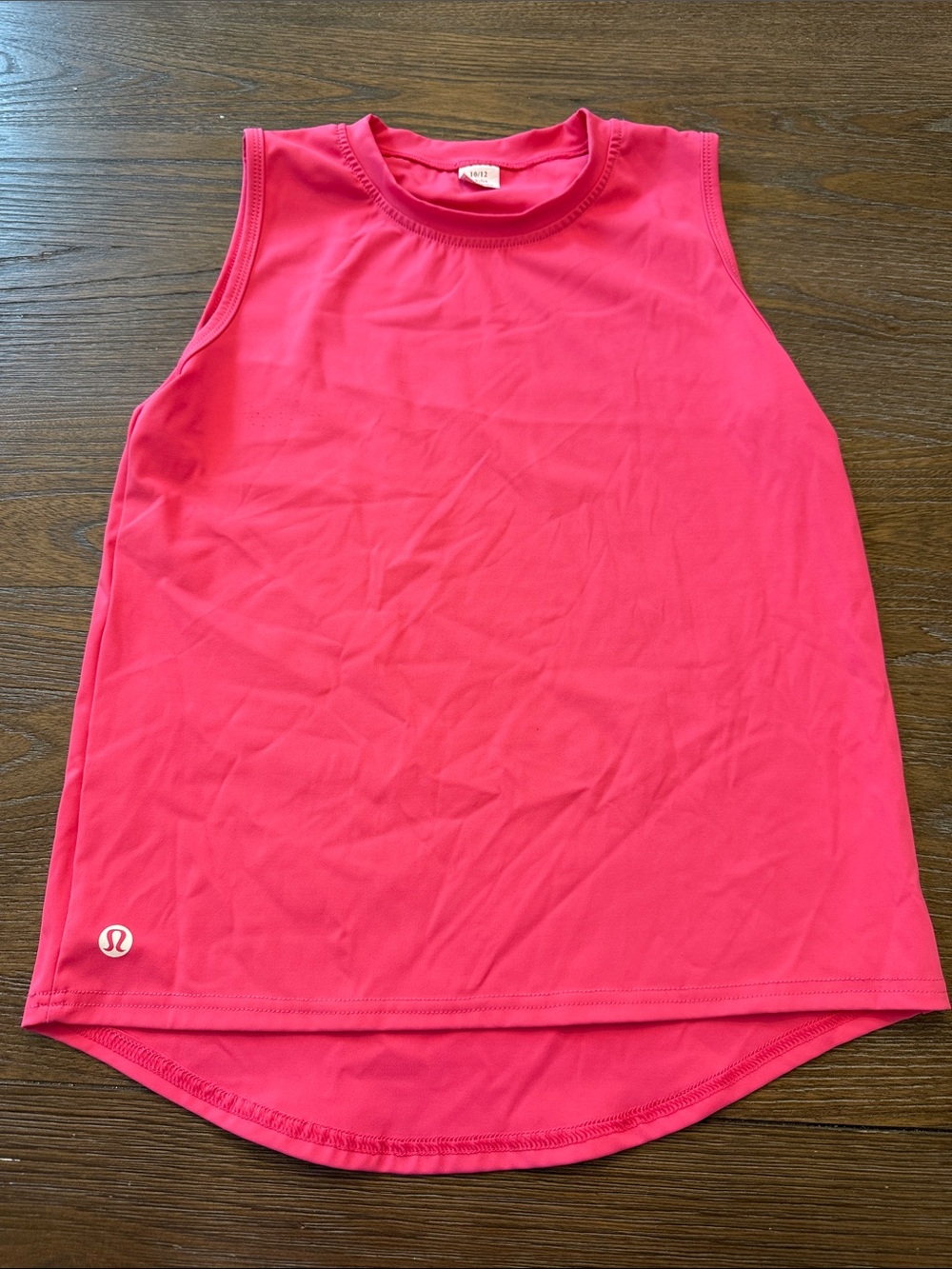 Lululemon look alike 10/12 girls Hot Pink Athletic Tank